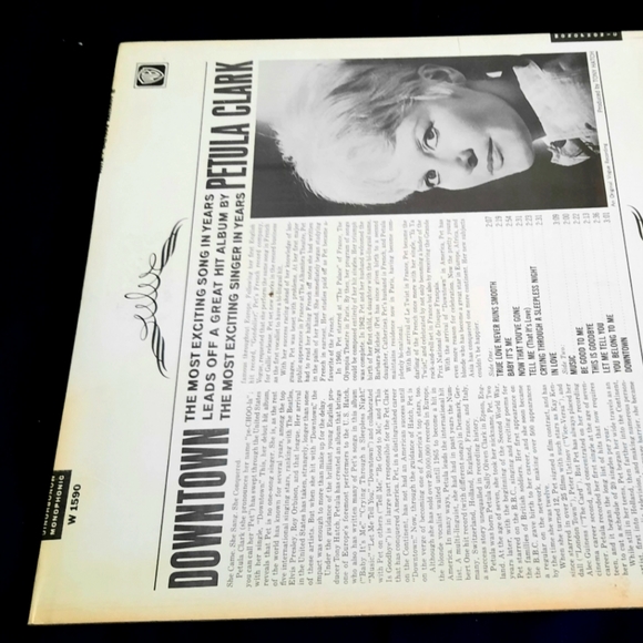 Petula Clark- Downtown Vinyl LP, 1965 - Picture 5 of 9